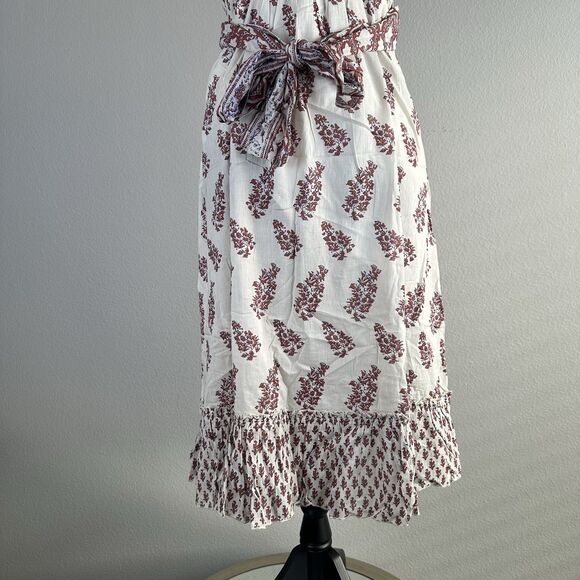 Chaudry KC Boho Sundress Size Medium Sequin Sleeveless Knee Length Gypsy Hippie - Picture 10 of 14